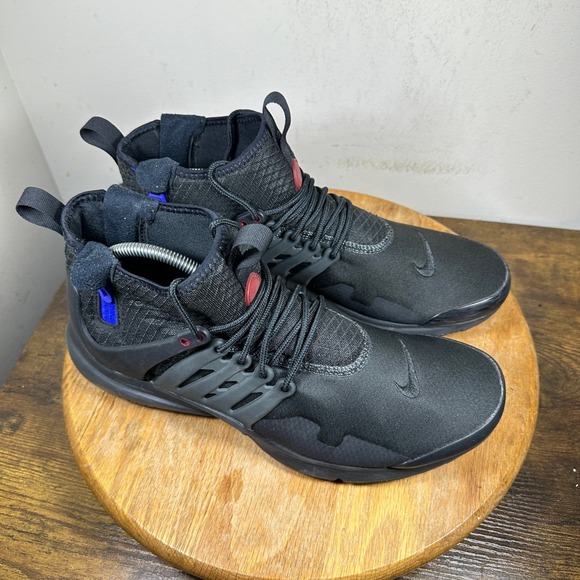 Nike Air Presto Mid Utility Triple Black Mens Shoes DC8751-001 Size 11